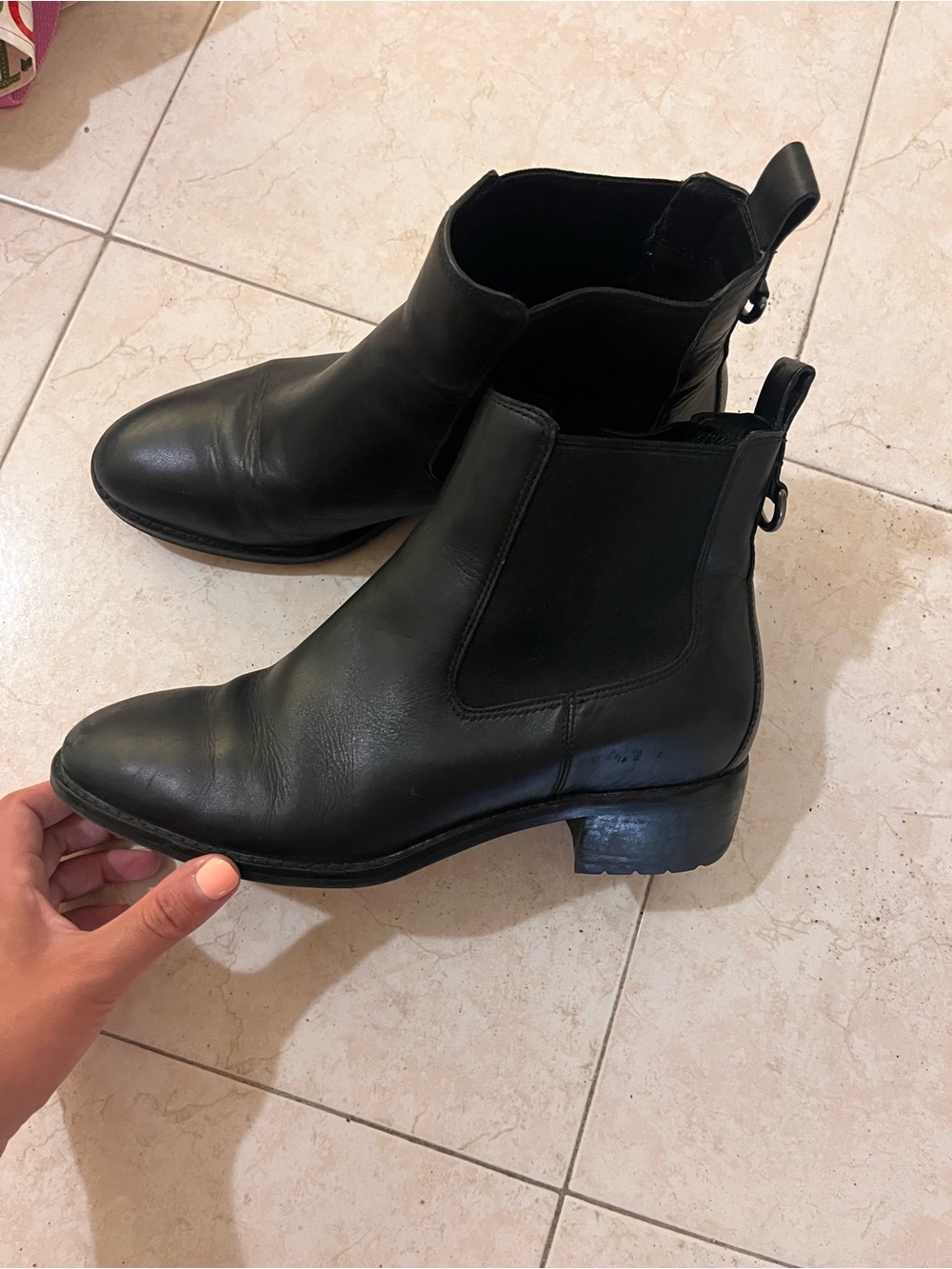 Cole Haan Black Leather Chukka Chelsea Boots